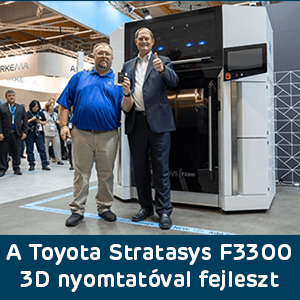 A Toyota a Stratasys F3300 3D nyomtatót választotta