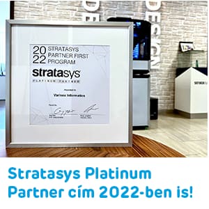 2022-ben is Stratasys Platinum Partner címet szerzett a VARINEX