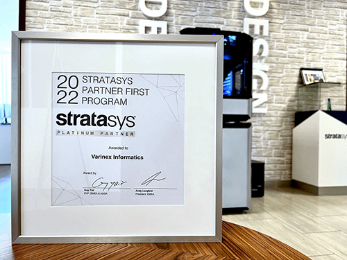 Stratasys Platinum Partner címet kapott a Varinex 2022-ben is