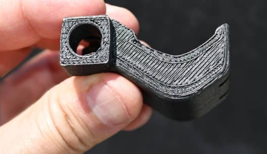 Szénszálas 3D nyomtatott alkatrész